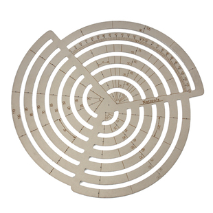 Nattools蚊香尺 大云尺 不锈钢曲线板金属云型尺漫画尺 曲线模板