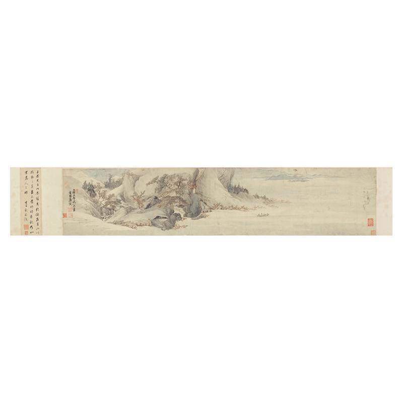 明唐寅赤壁赋图唐伯虎山水画