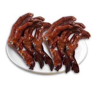老卤鸭爪卤鸭掌开袋即食老钱卤制肉熟食家香辣味鸭脚解馋零食小吃