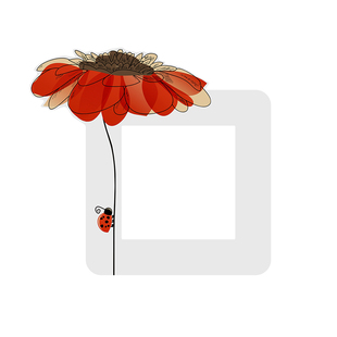 现代简约86开关标识贴插座边框装饰套墙贴面板贴开关保护套免粘胶