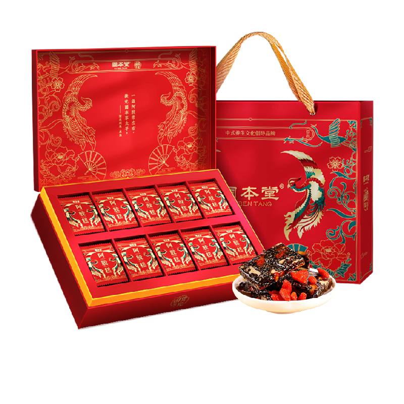 固本堂好阿胶糕礼盒送长辈500g