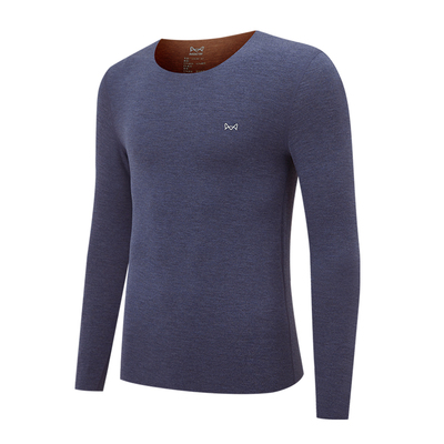 猫人驼绒蚕丝男士保暖内衣