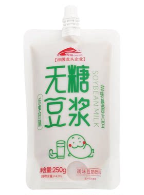 原川无糖豆浆配料干净口感醇厚