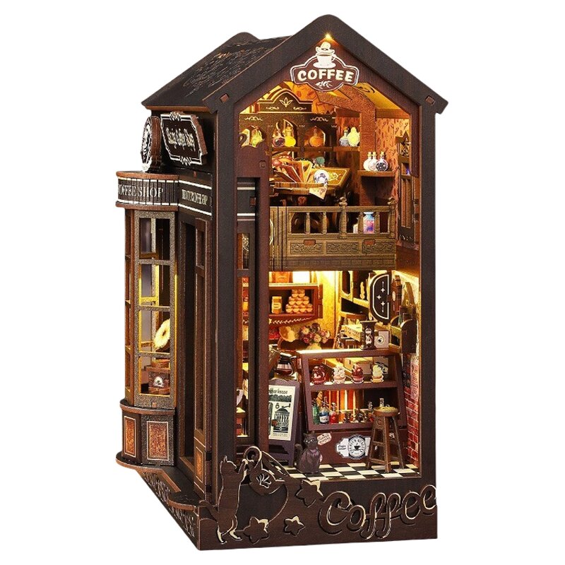 佳特DIY书立魔力咖啡店手工小屋