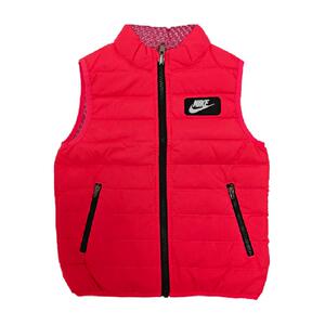 Nike耐克冬季童装男童女童小孩双面穿白鸭绒轻薄保暖羽绒马甲背心