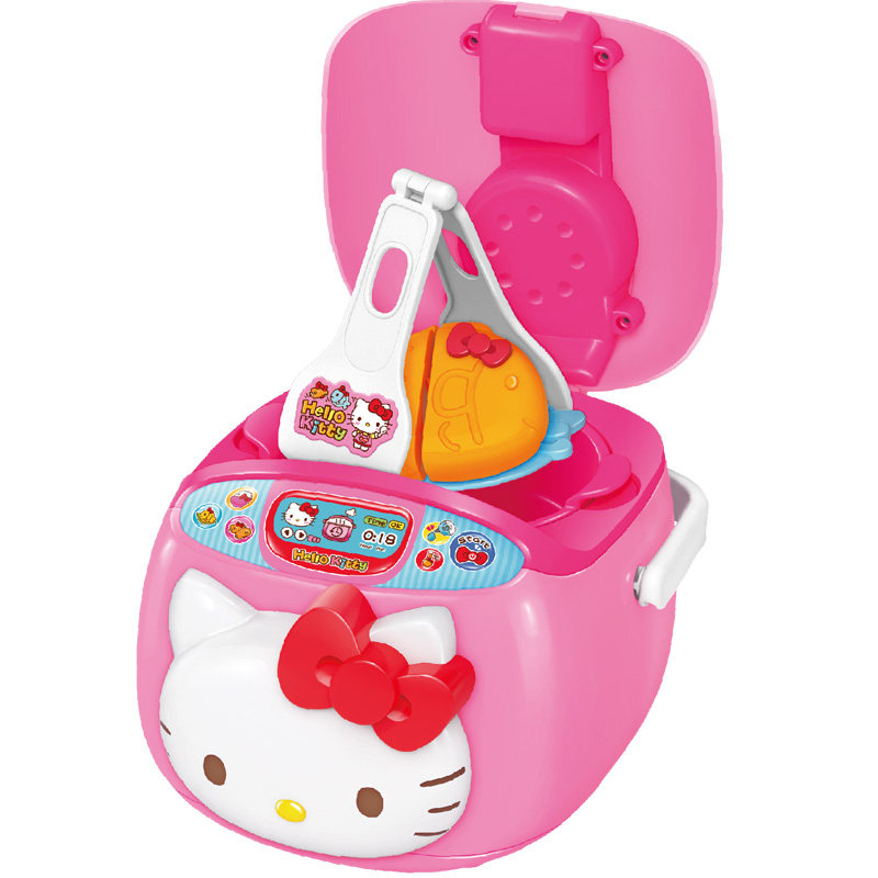 HelloKitty凯蒂猫迷你电饭煲厨房系列玩具女孩做饭过家家儿童玩具