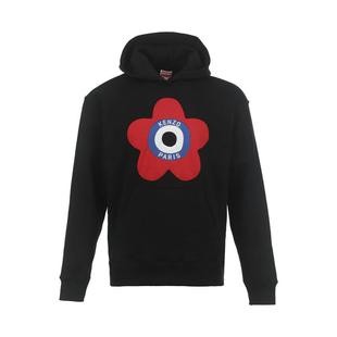 【自营】KENZO男士宽松棉质休闲创意花朵图案套头连帽长袖卫衣