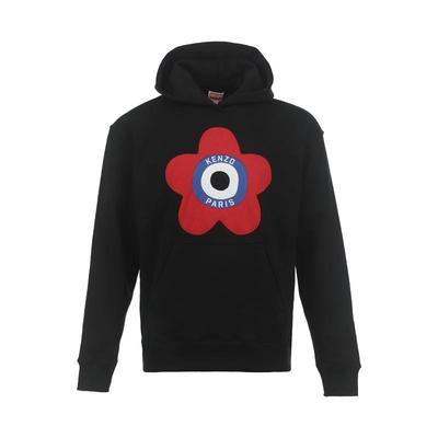 【自营】KENZO男士宽松棉质休闲创意花朵图案套头连帽长袖卫衣