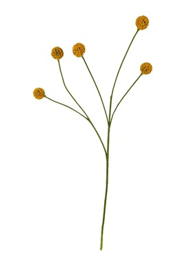 黄金球蒲公英仿真花家居摆件