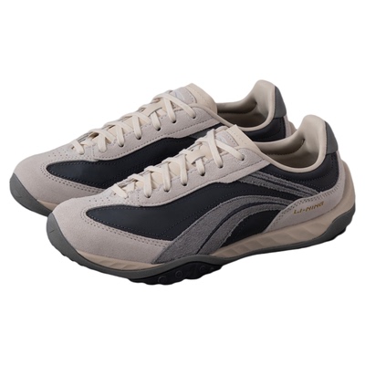 李宁复古心流德训女鞋新年红回弹