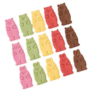 网红抱抱熊饼干卡通造型熊兔蛋糕装饰摆件甜品烘焙点缀装扮插件