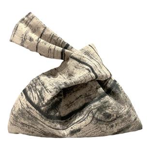 手挽包包女日式手拎包文艺复古套结棉麻布包佛系休闲棉麻包布袋