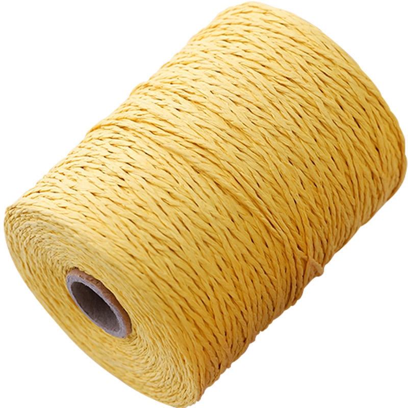 棉拉菲草线手工编织包包夏凉帽草帽钩包钩帽子线diy材料包拉菲纸