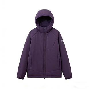 外贸单 冬季户外运动防风防泼水纯色棉衣外套男休闲宽松连帽棉服