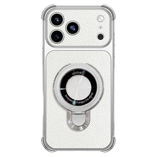 折叠CD纹支架适用苹果17promax手机壳华为mate80简约pura90四角气囊OPPOReno16防摔vivox300挂绳小米17皮纹壳