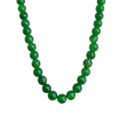 随视觉新中式祖母绿玉髓项链国风