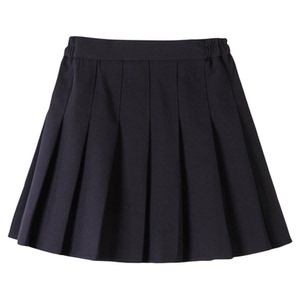 韩版中小女童学院风百褶短裙