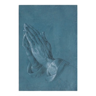 祈祷之手 Albrecht Dürer丢勒德国素描版画 玄关书房布装饰画芯