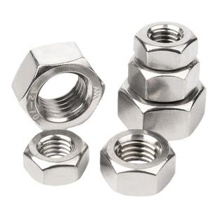 304不锈钢细牙螺母六角螺帽细丝螺丝帽反牙M5M6M8M10M12M16M20M30