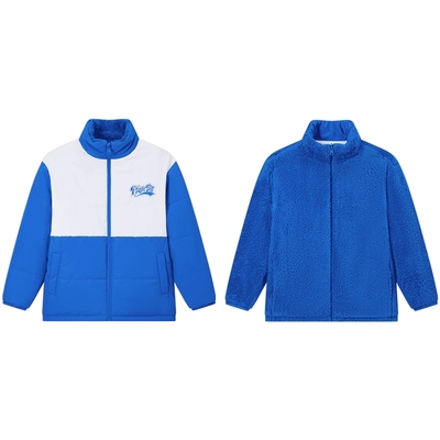 特步童装男童三防棉服2025秋冬新款儿童双面穿保暖外套大童上衣服