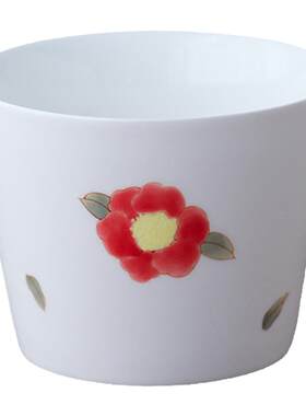 曼叙手绘釉下五彩阔口杯