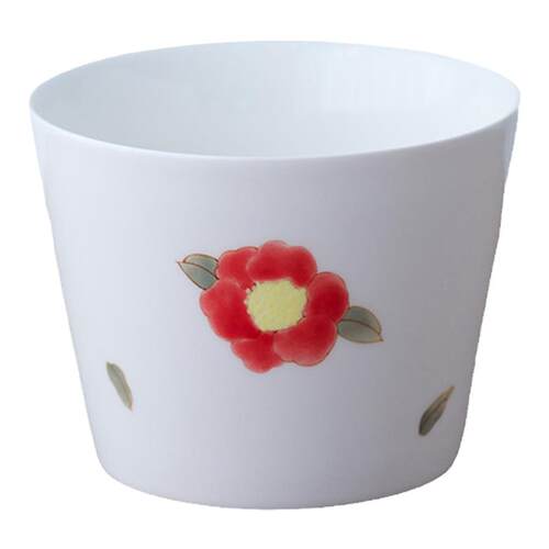曼叙花事手绘釉下五彩绣球阔口杯咖啡杯家用陶瓷拉花杯水杯