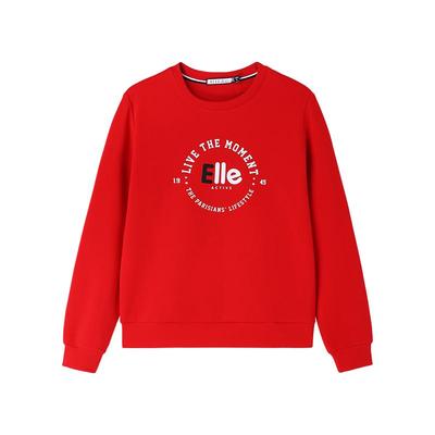 ELLEActive印花字母女圆领卫衣