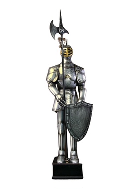 欧式风酒吧纯手工铁艺武士装饰品