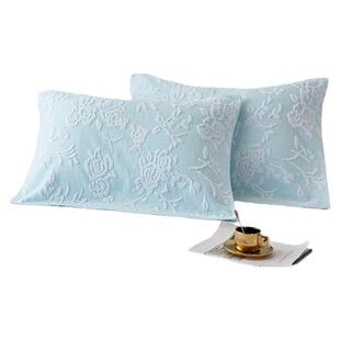 棉田全棉家用一对装枕巾纯棉纱布情侣单人枕头毛巾四季吸汗柔软