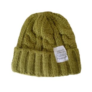 适合圆脸的毛线帽子女秋冬季韩版百搭显脸小粗麻花保暖护耳针织帽