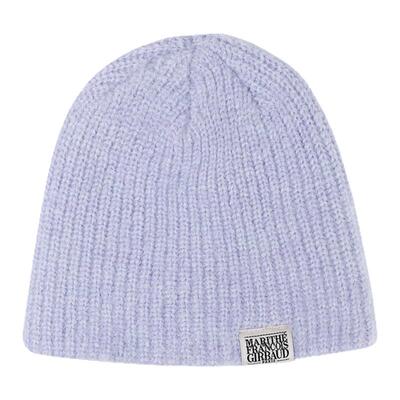 MARITHE经典LOGO拉毛毛线帽