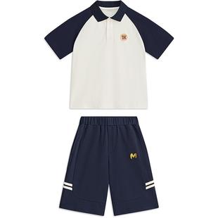 【两件套】MQD童装男童夏装套装夏季宝宝短裤儿童短袖T恤polo衫