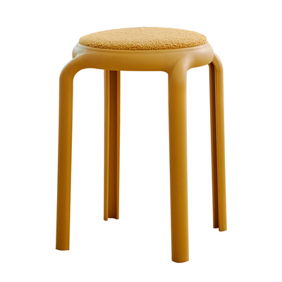 圆凳结实耐用可叠放舒适皮革坐垫