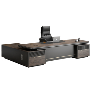 老板办公桌轻奢高级感办公室经理桌椅组合简约现代总裁大班台家具