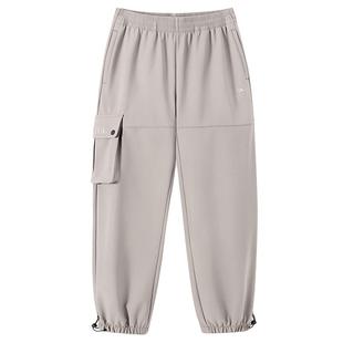 骆驼男装卫裤防水秋冬工装户外徒步束脚宽松加绒时尚潮流休闲裤男