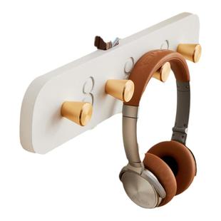 挂衣钩墙上壁挂衣帽架实木入户挂钩玄关高级门后壁画挂免安装挂钩