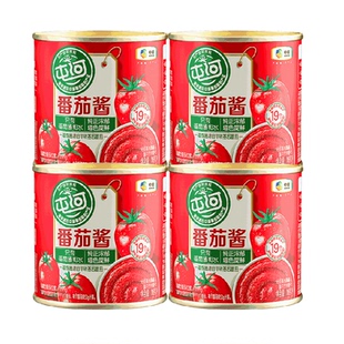 中粮屯河新疆内蒙番茄酱198gX4罐无添加剂西红柿番茄罐头番茄膏