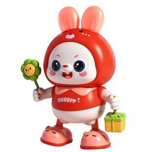 婴儿玩具0到6个月跳舞兔子抬头练习学爬宝宝幼儿童3早教1岁小月龄