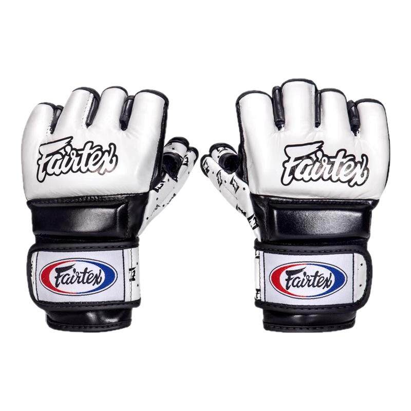 泰国菲泰Fairtex FGV17拳击手套男女半指MMA拳套训练牛皮露指成人