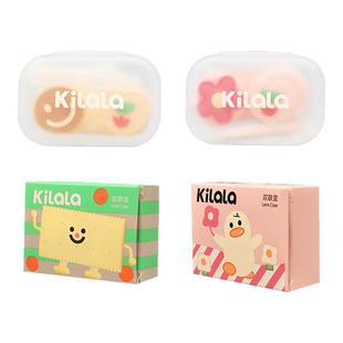 可啦啦隐形眼镜取戴器可爱双联盒多件组合新手美瞳佩戴辅助器