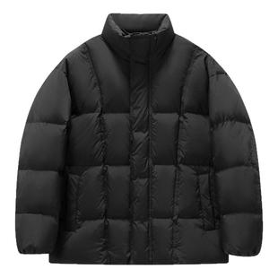 CLIMAX VISION优质鲜绒/基础款立领宽松方格加厚保暖羽绒服外套