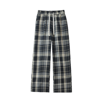 it：fivecm黑白格子休闲裤男女春