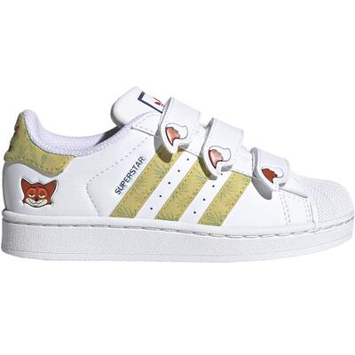 【自营】阿迪达斯三叶草迪士尼板鞋疯狂动物城贝壳头小白鞋JQ1334