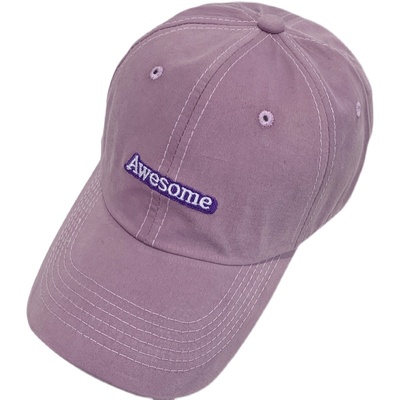 薄款awesome鸭舌帽女夏季棒球帽