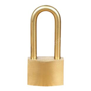 纯铜大门铜锁老式门栓挂锁门锁防水防锈加油站防静电全铜锁长梁锁