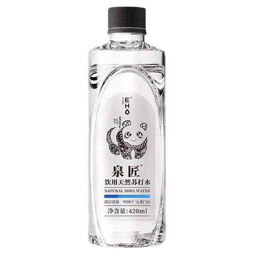 EHO泉匠天然苏打水整箱24瓶弱碱性ph8.5高端商务解渴无糖无添加