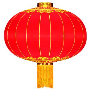新年户外防水防晒大红绸缎灯笼宫灯装饰灯笼喜庆铁口广告定制灯笼