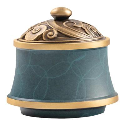 黄铜香粉罐高温上色密封罐