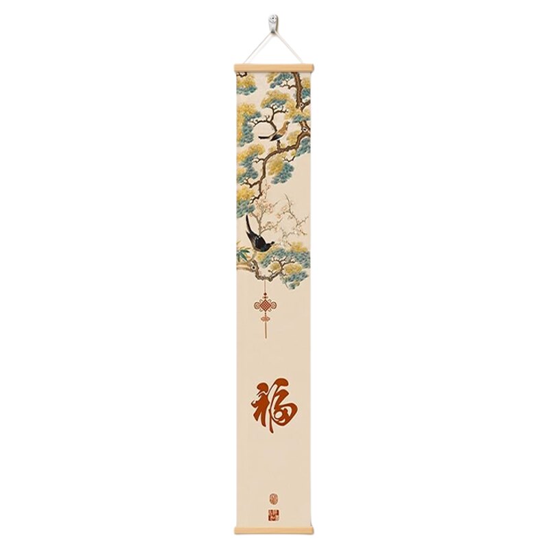 新中式花鸟祥和书房茶室玄关挂画