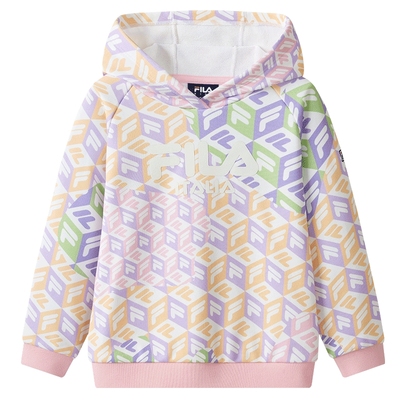 FILA斐乐女童休闲连帽卫衣